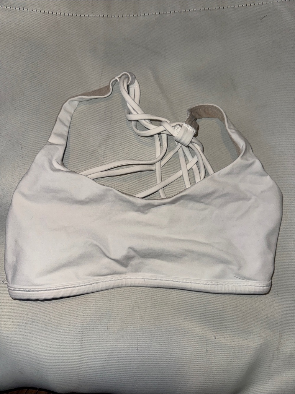 lululemon athletica White Strappy Sports Bra